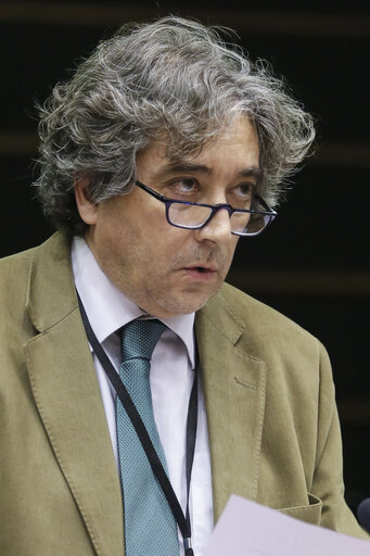 Ricardo SERRAO SANTOS in plenary session in Brussels week 05 2015