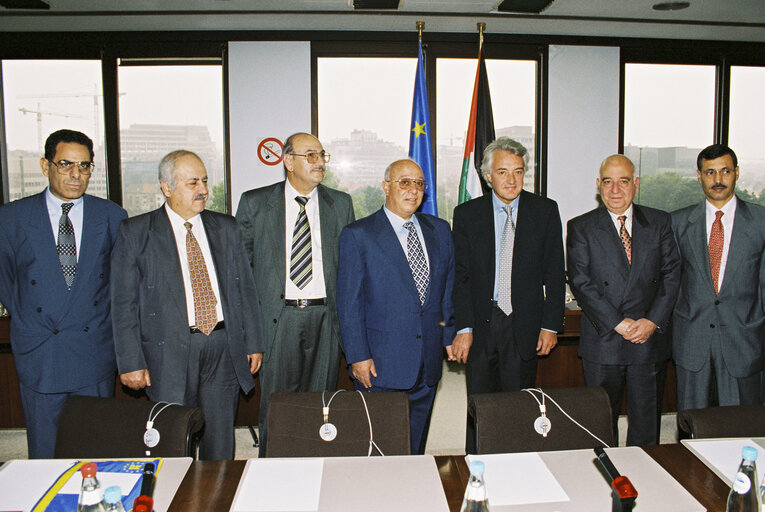 Meeting with a delegation from the Palestinian Legislative Coubncil on September 29, 1996.