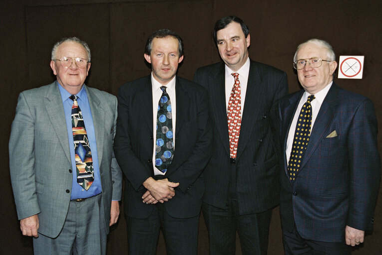 MEPs Mark KILLILEA and Pat the Cope GALLAGHER at the European Parliament in Strasbourg