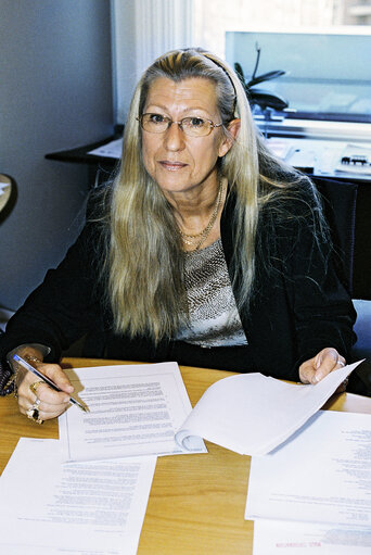 Portrait of the MEP Lisbeth GRONFELDT BERGMAN