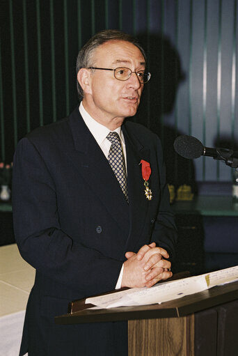 Award ceremony of the Legion d'Honneur order by French Minister for European Affairs