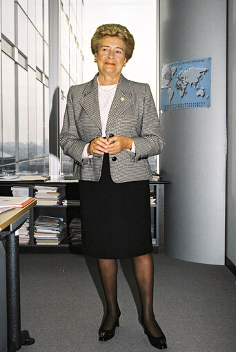 Portrait of Antoinette SPAAK at the EP in Brussels