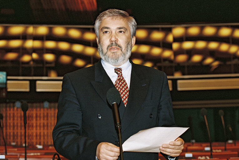 MEP Fernando MONIZ at the European Parliament in Strasbourg