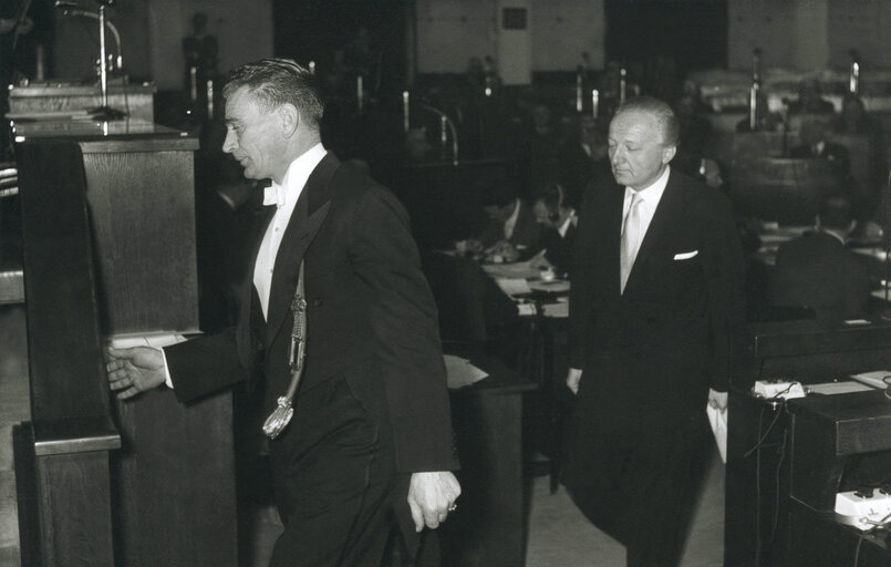 Photo 8: Election of Hans FURLER in November 1956