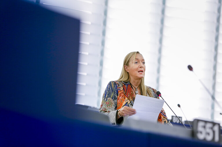 Foto 1: Marlene MIZZI in the EP in Strasbourg