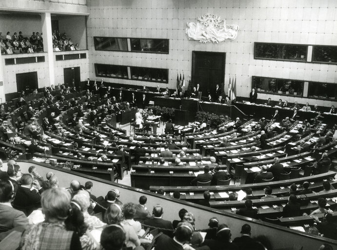 Nuotrauka 1: General views from the hemicycle in Strasbourg 1967-70