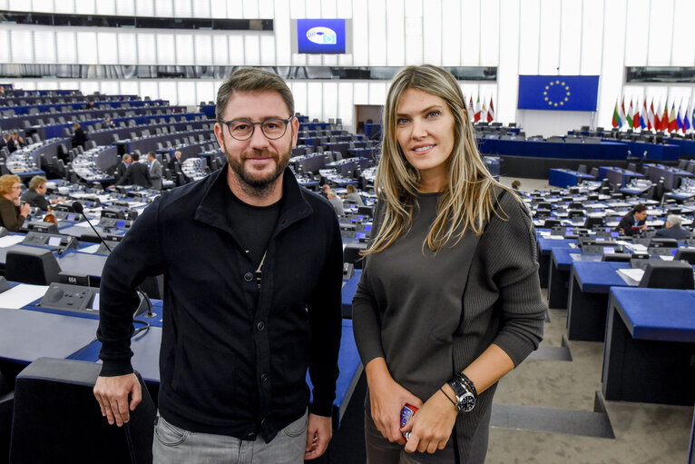 Eva KAILI and Nikos ANDROULAKIS in the EP in Strasourg