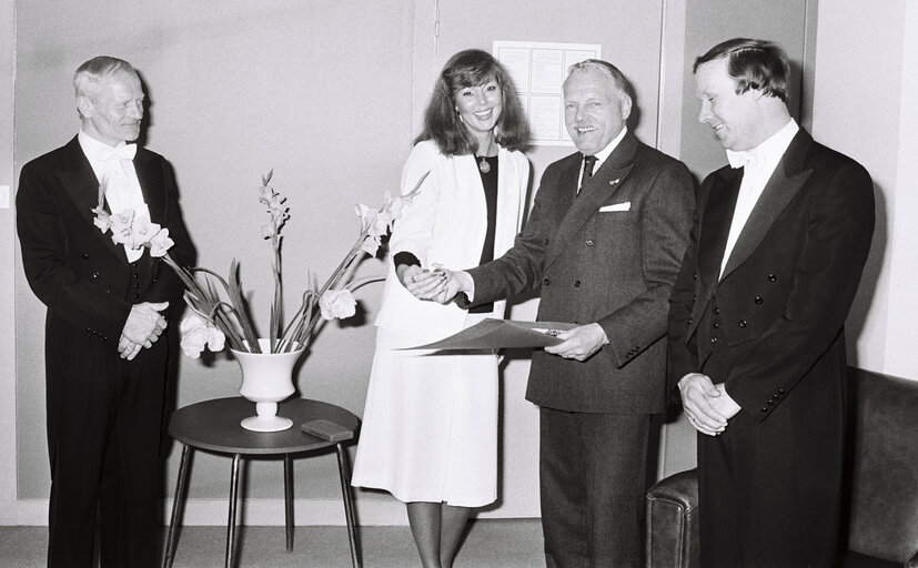 Reception in Strasbourg in april 1979.