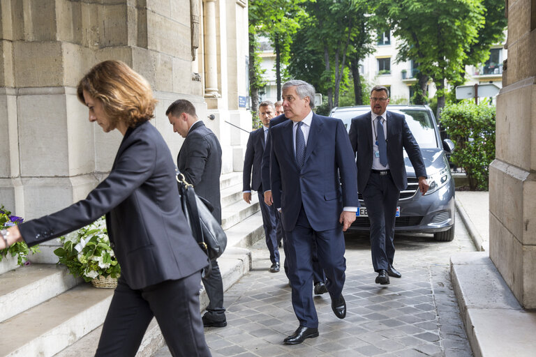 Funeral Service for Former President Nicole FONTAINE in NEUILLY sur Seine