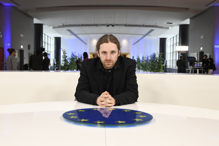 Dobromir SOSNIERZ in the European Parliament in Brussels