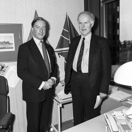 Suriet 2: James MOORHOUSE with a guest at the EP in Strasbourg