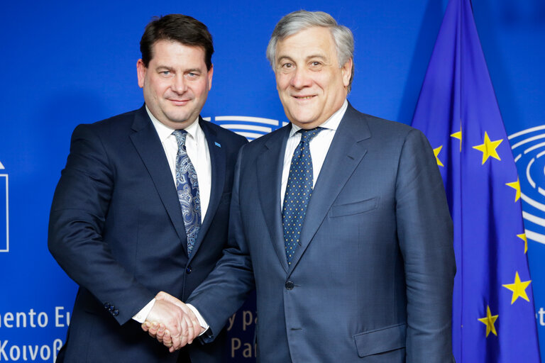 Antonio TAJANI - EP President meets with Simon Francis MURPHY