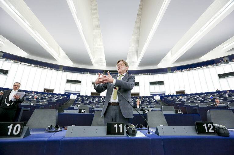 Plenary session - Preparation of the European Council meeting of 22 and 23 March 2018