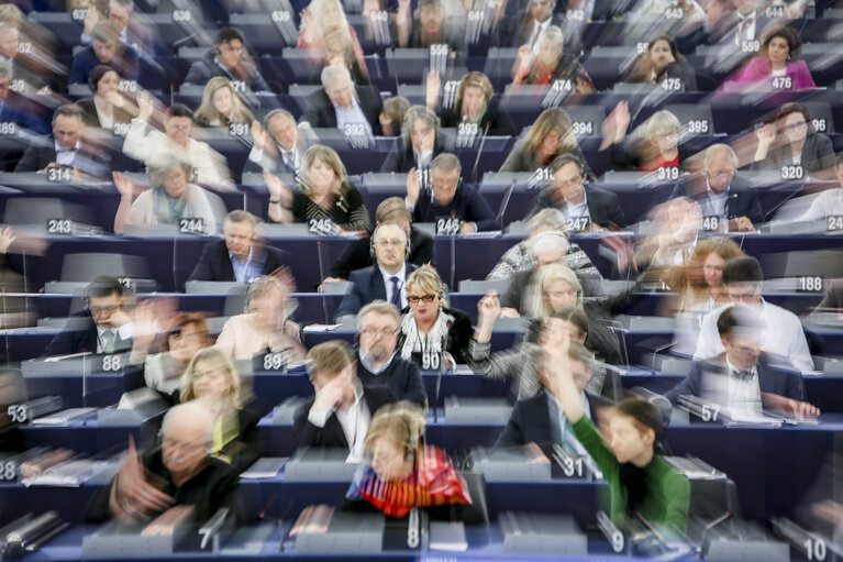 Fotografi 3: EP Plenary session - Votes