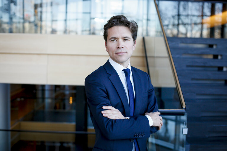 Geoffroy DIDIER in the European Parliament in Strasbourg