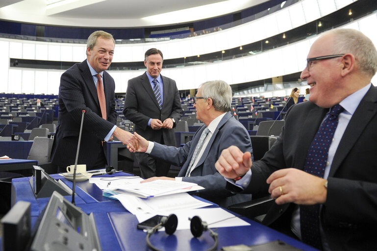 Foto 44: Plenary session week 51 2015 in Strasbourg  Preparation of the European Council meeting of 17 and 18 December 2015  Council and Commission statements