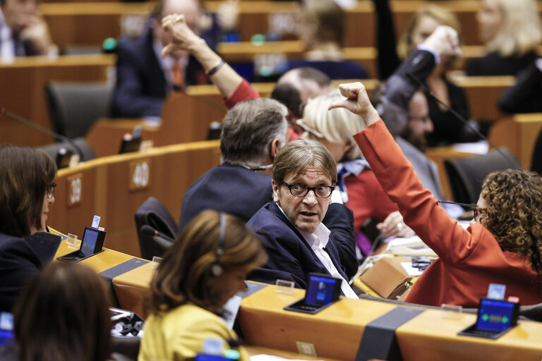 Foto 3: Plenary Session week 46 2015 in Brussels    Commission statement - Decision adopted on the European Semester package - Annual Growth Survey 2016