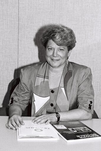 Portrait of Anna HERMANS at the EP in Strasbourg.