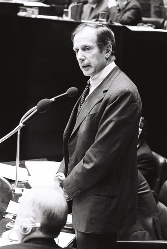 German Minister Klaus von DOHNANYI during a session in Luxembourg on September 1978