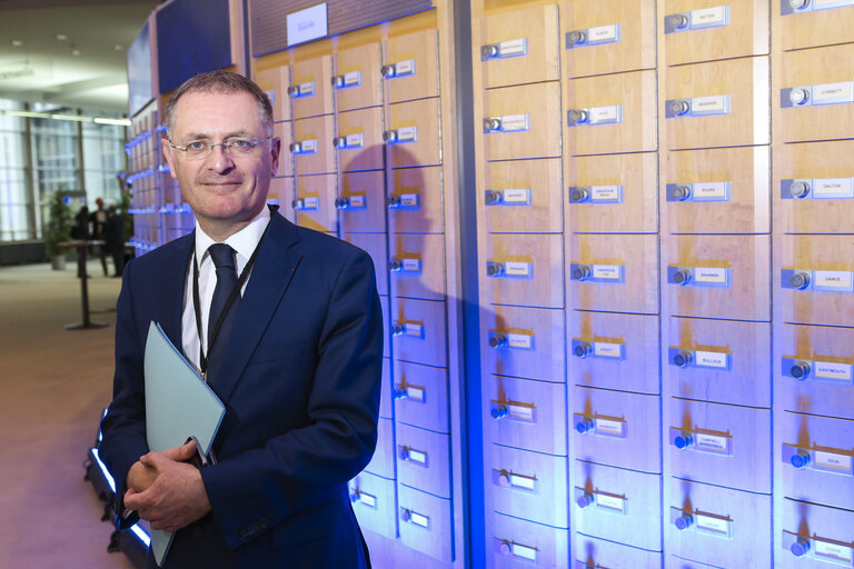 MEP Philippe JUVIN in the European Parliament in Brussels.