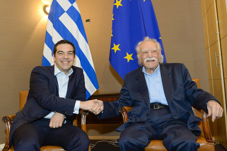 Fotografia 1: Emmanouil GLEZOS MEP meets with Alexis TSIPRAS - Greek Prime Minister