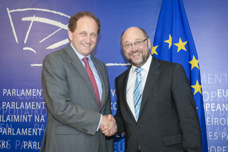 Fotografija 1: Martin SCHULZ - EP President with EP Vice-President Alexander Graf LAMBSDORFF