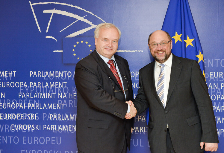 Billede 1: Martin SCHULZ - EP President meets with MEP Pavel SVOBODA