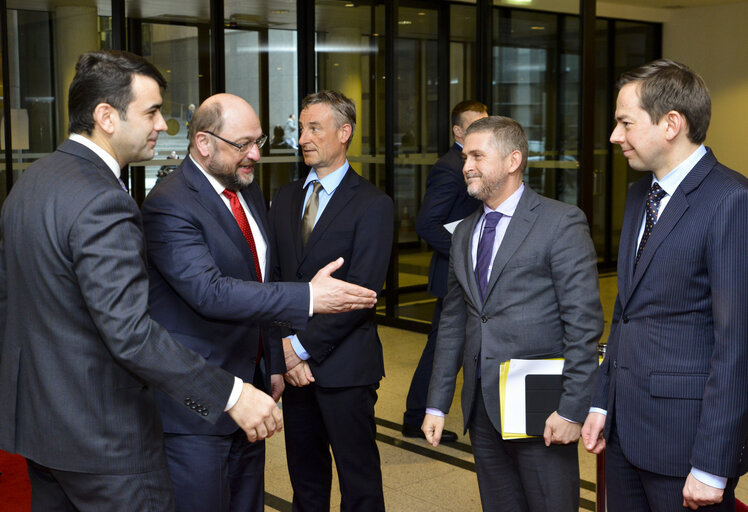 Martin SCHULZ - EP President meets with Chiril GABURICI, Prime-Minister of the Republic of Moldova