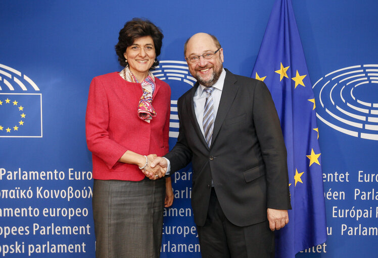 Billede 1: Martin SCHULZ - EP President meets with Sylvie GOULARD - MEP