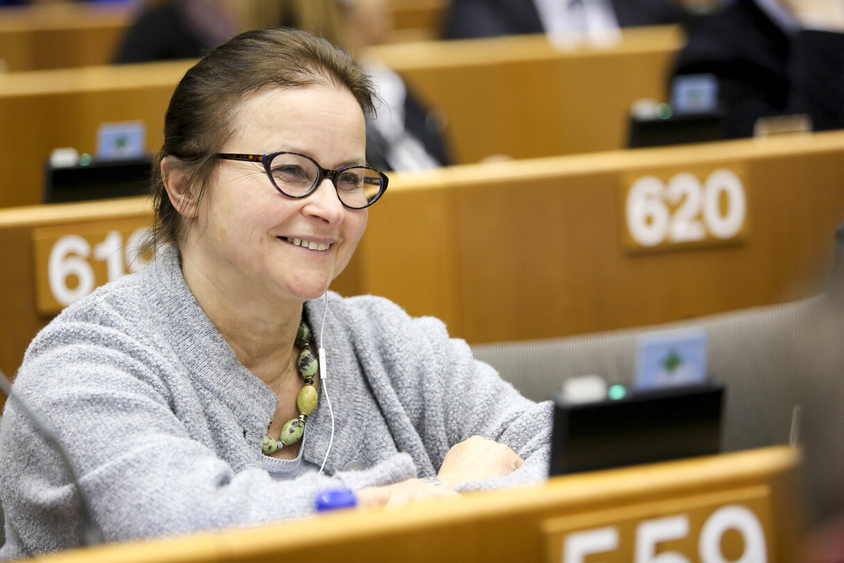 Danuta JAZLOWIECKA during plenary session week 13 2015 in Brussels