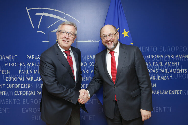 Martin SCHULZ - EP President meets with Mathieu GROSCH