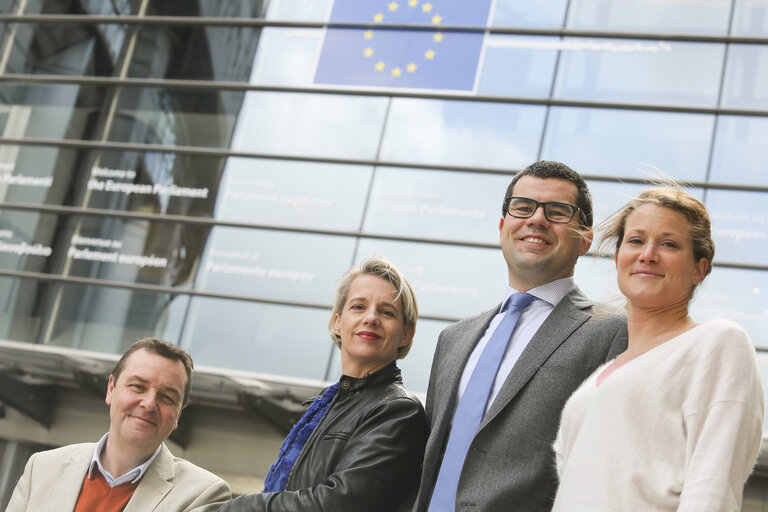 Fotografija 12: NV-A Delegation Members (ECR) in the European Parliament in Brussels