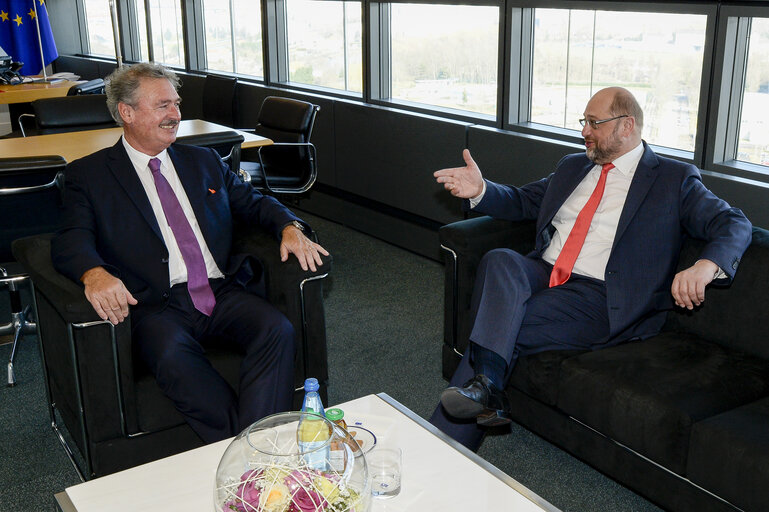 Foto 1: EP President meets with Jean ASSELBORN, Minister for Foreign Affairs Luxembourg