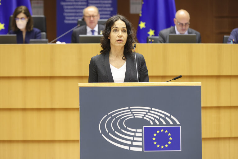 Fotografija 8: EP Plenary session - The killing of Palestinian journalist Shireen Abu Akleh and he violent incidents at her funeral