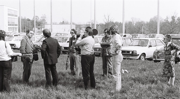 Fotografi 1: Interview in Luxembourg in may 1979.