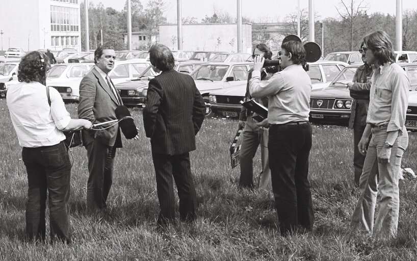 Fotografie 3: Interview in Luxembourg in may 1979.