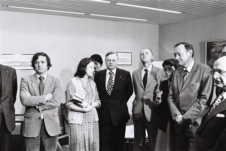 Suriet 13: Medal ceremony in Strasbourg in april 1979.