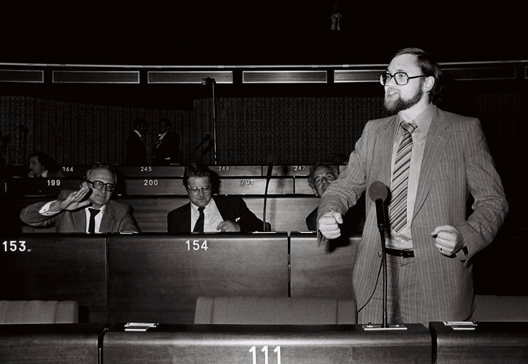 Plenary session in Strasbourg in april 1979.