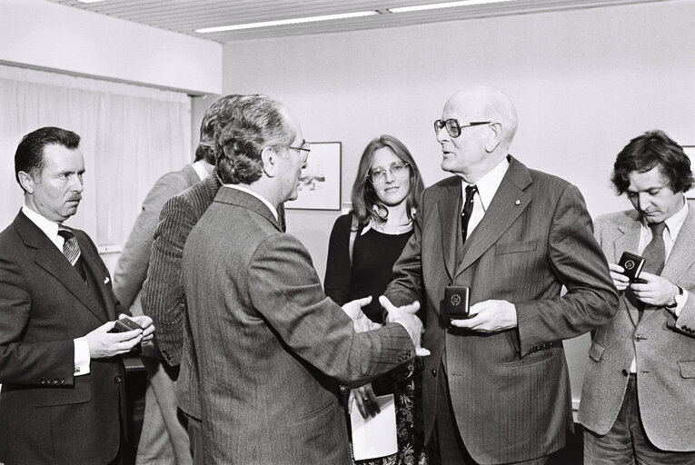 Fotografija 5: Medal ceremony in Strasbourg in april 1979.