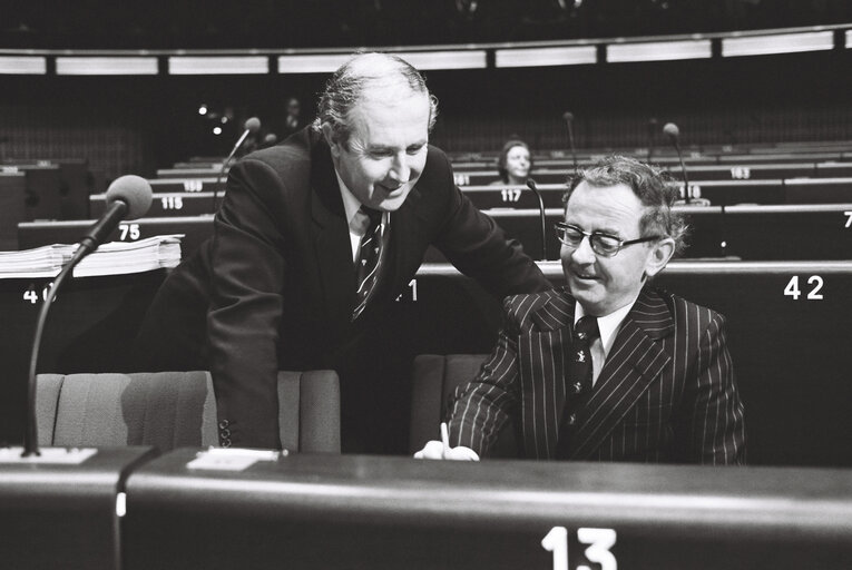 Photo 1: Plenary session in Strasbourg in april 1979.