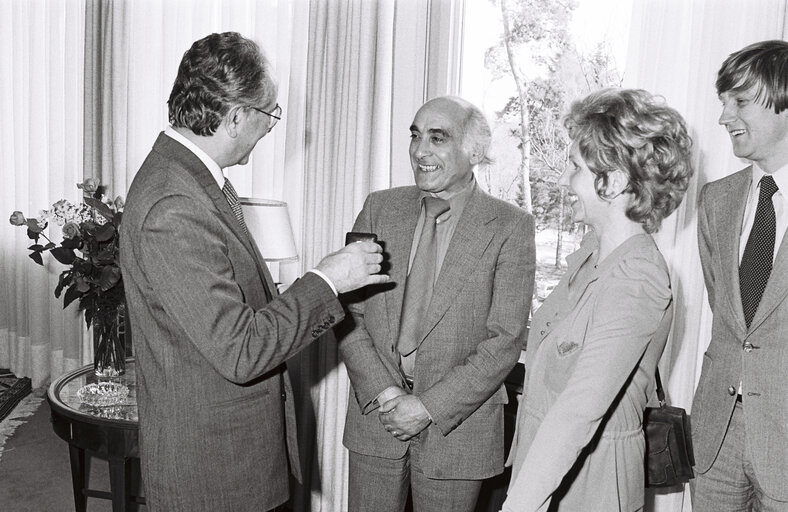 Handover of a Medal at the European Parliament in Strasbourg in may 1979