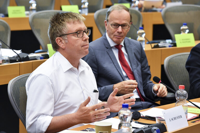 Photo 4: INTA committee meeting. Exchange of views with Cecilia MALMSTROM, Member of the EC in charge of Trade.