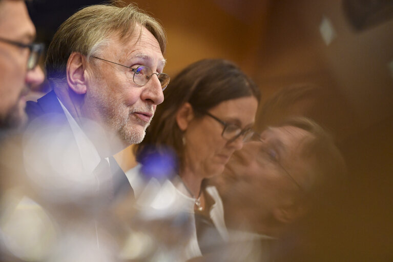 Photo 22: INTA committee meeting. Exchange of views with Cecilia MALMSTROM, Member of the EC in charge of Trade.