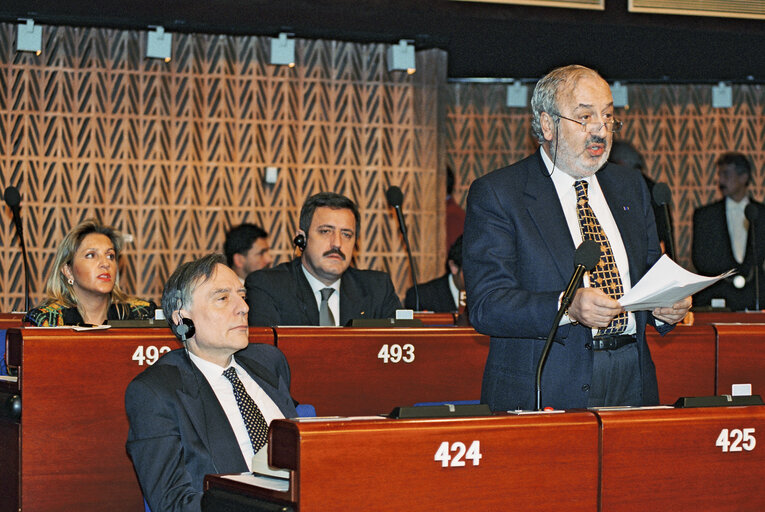 Plenary session at the European Parliament in Strasbourg