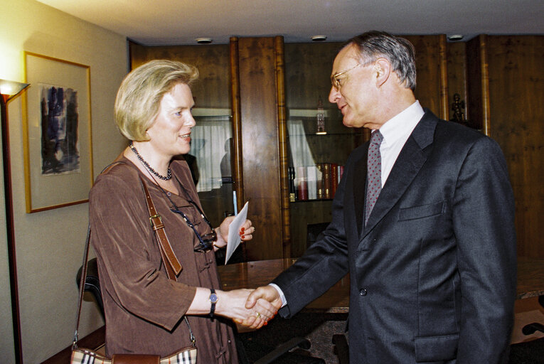 Klaus HANSCH EP President meets with Hanja MAIJ-WEGGEN