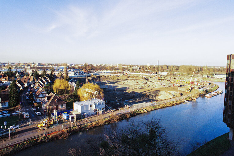 Construction site of the LOW building in Strasbourg