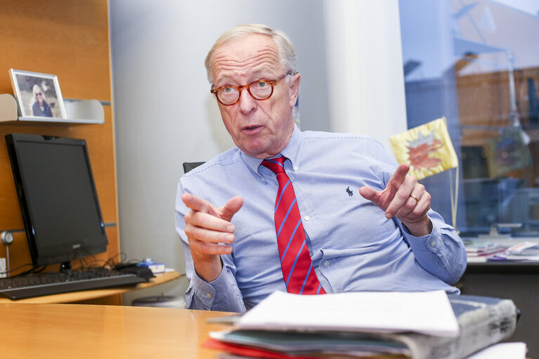 Gunnar HOKMARK in the European Parliament in Brussels