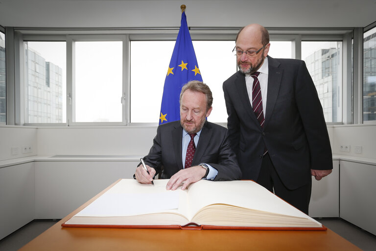 Fotografi 2: Martin SCHULZ - EP President meets with Bakir IZETBEGOVIC, Chairman of the Presidency of Bosnia and Herzegovina