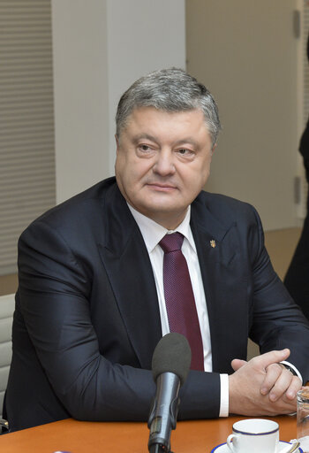 Nuotrauka 1: EP President meets with the President of Ukraine