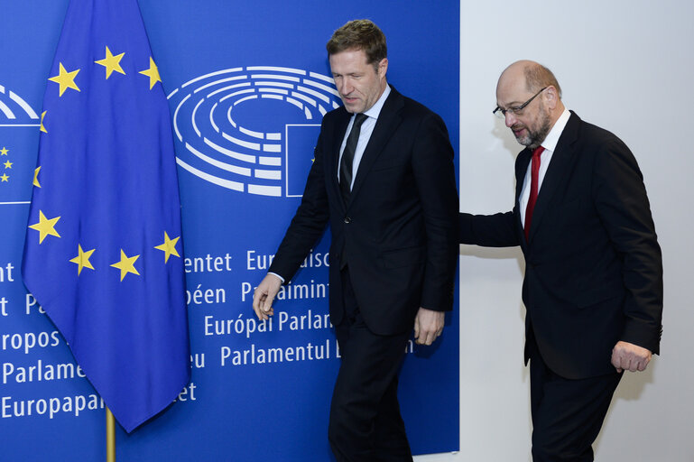 Martin SCHULZ - EP President meets with Paul MAGNETTE, Minister-President of Wallonia